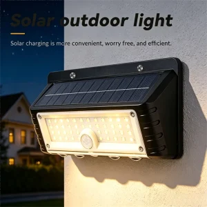 Solar Light Human Body Sensor Light Outdoor Lighting 1200mAh Battery for Garden Yard Path Security Wall Lights