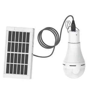 Solar Light LED IP68 Rechargeable Hanging Courtyard Garden Camping Lamp Outdoor Indoor Emergency Battery Bulb 360 Beam Angle
