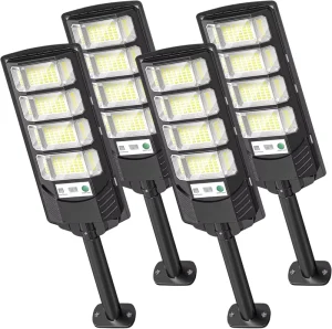 Solar Light LED Outdoor Dusk to Dawn Solar Street Light Road Area Lamp Waterproof Backyard Security Lighting