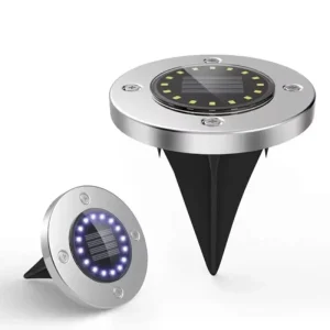 Solar Lights Outdoor 20 LEDs Disk Underground Lamp Spotlight Buried Solar Light for Home Garden Lawn Yard Decoration