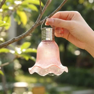 Solar Lights Outdoor Decorative LED Waterproof Warm White Hanging Lamp Garden Patio Atmosphere Fairy Flower Party Home Gift Deco