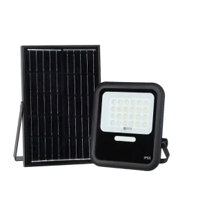 Solar Lights Outdoor Garden Aluminum LED IP65 Waterproof Floodlight Adjustable 180 Beam Angle 5000K Daylight Remote Control
