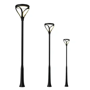 Solar Mains 220V High-Power IP65 Rated Remote-Controlled Metal Landscape LED Street Light with 6 Hours Operation