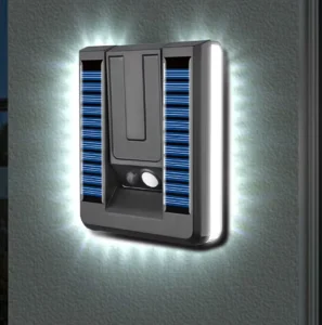 Solar Motion Sensor Wall Lamp IP65 Rated 270 Beam Angle Rechargeable Wireless Garden LED Warm White Energy Efficient Lighting