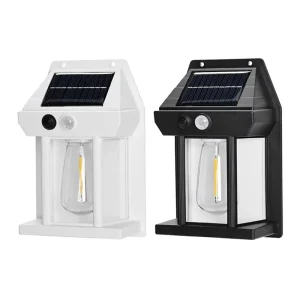 Solar Neoclassical Outdoor Human Body Induction Waterproof ABS Material 5.5V Warm Light Garden Villa Lighting Light