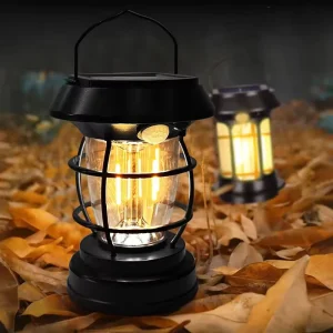 Solar Outdoor Camping Light with Tungsten Filament, Rechargeable Tent and Emergency Light, Manual Control