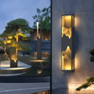 Solar Outdoor Light Waterproof Landscape Lamp Including Post Light Lawn Light & Wall Light for Villa Courtyard Garden