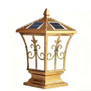 Solar Outdoor Light Waterproof New Chinese Style Post Cap Solar Garden Light Villa Pillar Wall Lamp OEM Customized