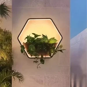 Solar Outdoor Wall Lamp for Villa Courtyard Waterproof Balcony Garden Wall Potted Plant Flower Stand Light