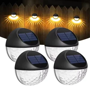 Solar Outdoor Waterproof LED Garden Landscape Courtyard Wall Decoration Warm White RGB Lights
