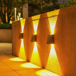 Solar Outdoor Waterproof Wall Washer Light for Courtyard & Villa Garden Decorative Atmosphere Lighting