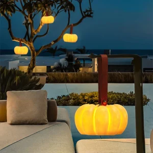 Solar PC Pumpkin Lantern IP65 Waterproof LED Hanging Ceiling Garden Outdoor Decorative Portable Remote Control Garden Lights
