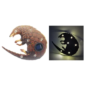 Solar Pangolin Garden Decoration Light Waterproof LED Animal Wall Art Light for Yard Patio Outdoor Ornament