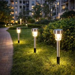 Solar Pathway Lights LED Outdoor Garden Landscape Lights Waterproof Lawn Path Lights