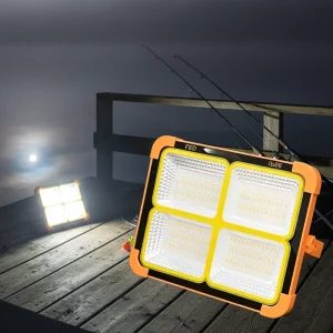 Solar Portable Camping Light Rechargeable LED Lantern for Outdoor Hiking Fishing Backyard BBQ with Stepless Dimming