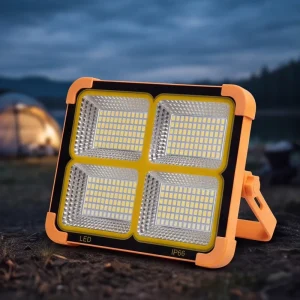 Solar Portable Rechargeable High Power Handheld Flood Light Outdoor Emergency Camping Tent Lamp