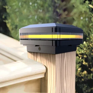 Solar Post Cap Light Outdoor Garden Deck Fence Lamp IP65 4*4 in Led Light