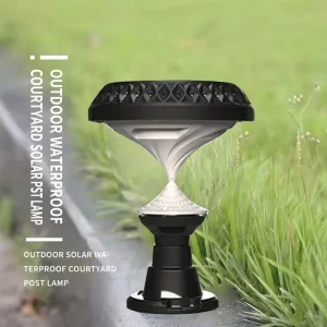 Solar Post Cap Light RGB IP65 Waterproof LED Outdoor Fence Pillar Lamp 4 Shape Round Square Hexagon Triangle Garden