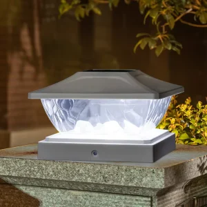 Solar Post Cap Lights for 4×4 5×5 Fence Posts Waterproof Outdoor LED Garden Deck Patio Driveway Pathway Yard Decor