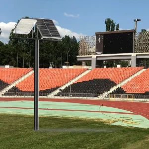 Solar Power Stadium Flood Lights High Brightness 5054 LED Aluminum High Lumen IP66 Waterproof 7500 8000K Color Temp 90 Beam