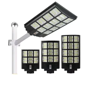 Solar Power Street Light LED Outdoor 1000W 800W 600W Dusk Dawn ABS Body IP65 Rating 6000K 50000 Hours Lifespan Remote Control