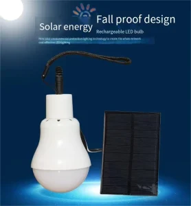 Solar Powered 10W LED Work Light IP65 Emergency Portable Camping Lantern Rechargeable Battery Daylight Alert CE Certified 360