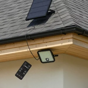 Solar Powered Flood Light IP65 Outdoor Waterproof Fire-resistant Superior Efficiency with All Season Durability