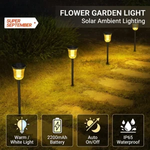 Solar Powered Garden Lights Outdoor Garden Decorative Lights Park