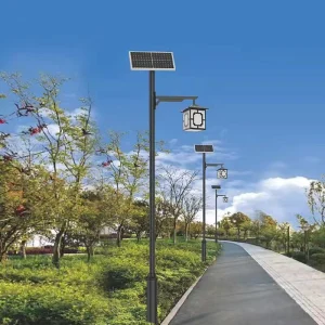 Solar Powered IP23 Waterproof Road Lantern Outdoor Light 3m Chinese Style Landscape LED Remote Control