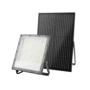 Solar Powered IP65 LED Floodlight Waterproof Lamp for Garden Yard Exterior Billboard Construction Lighting