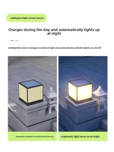 Solar Powered IP65 Waterproof LED Pillar Light Gatepost Lamp for Garden Gates Fences