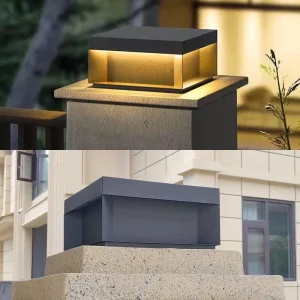Solar Powered IP65 Waterproof Pillar Light for Garden Courtyard Fence and Gate Posts