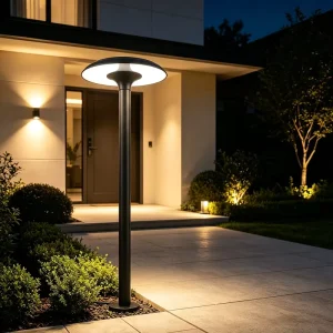 Solar Powered LED Garden Light Outdoor IP65 Waterproof Aluminum Housing for Courtyard Path and Park Landscape Decoration