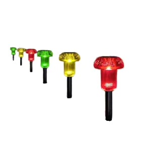 Solar Powered LED Garden Lights IP65 Waterproof Outdoor Lawn Stake Color-Changing Pathway Lights