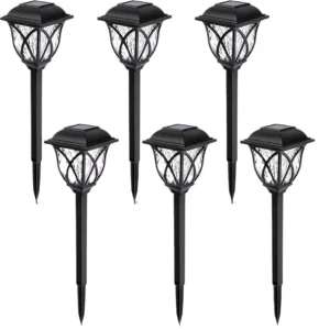 Solar Powered LED Garden Lights Waterproof Outdoor Lawn Decorative Lighting Pathway Yard Lantern Patio Decor Landscape Design