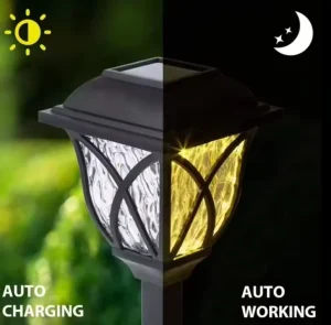 Solar Powered LED Garden Lights Waterproof Outdoor Lawn Decorative Lighting for Pathway Yard Patio Landscape Design