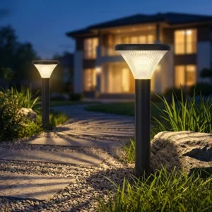 Solar-Powered LED Lawn Lights IP65 for Garden Courtyard and Outdoor Residential Use