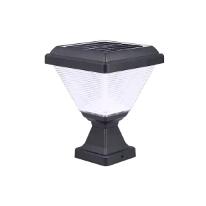Solar Powered LED Pillar Lamp IP65 for Outdoor Garden Fence Yard and Wall