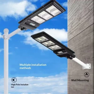 Solar Powered LED Street Light Waterproof Battery Outdoor Lighting with ABS Plastic Body IP65 for Road Application