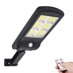 Solar Powered Night Light 120 LED Outdoor Wall Lamp PIR Motion Sensor Remote Control