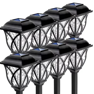 Solar-Powered Outdoor Garden LED Decorative Lights, Waterproof IP-Rated 750mm Grid Lights for Courtyard and Villa Grounds