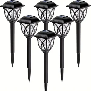 Solar Powered Outdoor Garden Path Light Waterproof Auto-On at Dusk No Wiring Required for Yard Patio and Lawn
