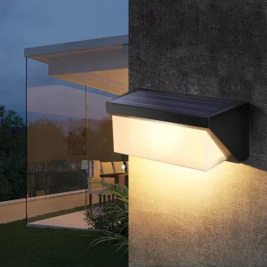 Solar Powered Outdoor Pathway Decoration Landscape Waterproof Lawn LED Wall Lights