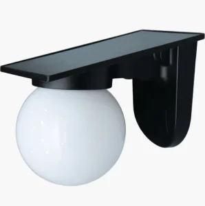 Solar Powered Outdoor Wall Sconce IP66 ABS Remote Control Dusk to Dawn Sensor Waterproof Outdoor Wall Light for Home Patio Decor