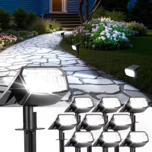Solar Powered Outdoor Waterproof IP65 60 LED 3 Lighting Modes Garden Yard Spot Lights for Outside Landscape