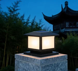 Solar Powered Pillar Light Dusk-to-Dawn OEM ODM Support