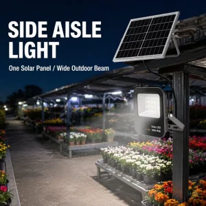 Solar Powered Portable LED Flood Light USB Battery Outdoor Rechargeable Camping Lamp Emergency Work Light