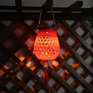 Solar Powered Rechargeable Battery LED Hanging Lantern Warm White IP44 Waterproof Outdoor Light for Garden Patio Camping