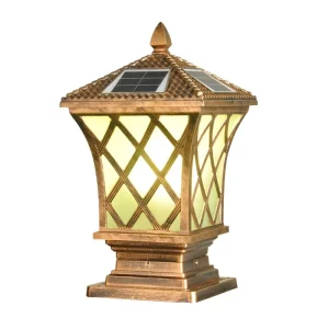 Solar Powered Sensor Waterproof Outdoor Fence and Post Cap Pillar Light