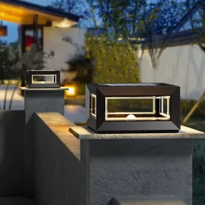 Solar Powered Stainless Steel IP65 Outdoor Waterproof Pillar Lights